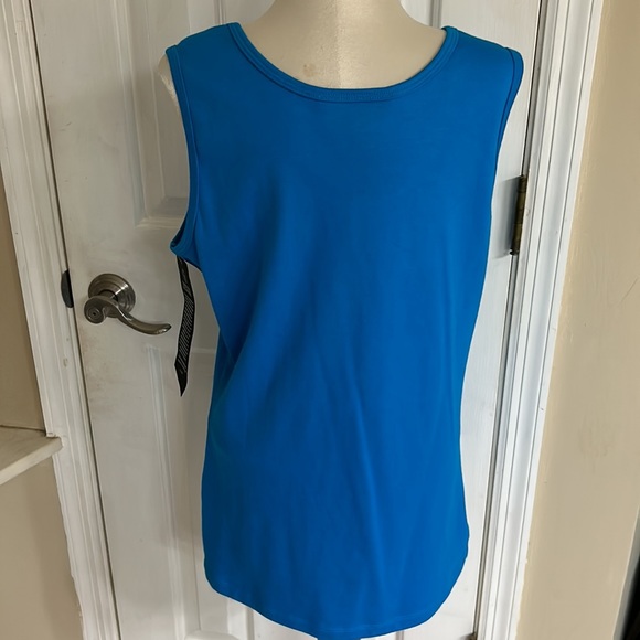 NWT Christine Alexander blue tank top Sz Large - Picture 3 of 5